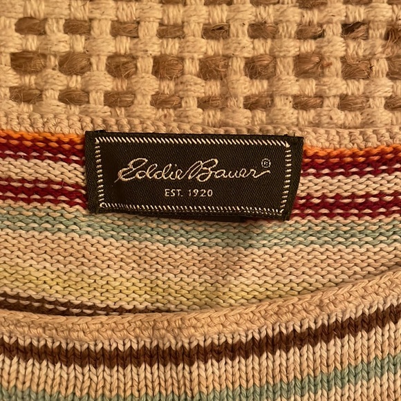 Striped Eddie Bauer sweater vest - Picture 2 of 2